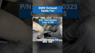 BMW Exhaust Rattle Fix One of the few cheap AND easy fixes you can do on a BMW N20 N55 B48 B58 [upl. by Phia]