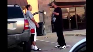 Good Samaritan confronts abusive Boyfriend Tell him quotLet her Go or were fighting [upl. by Harraf]