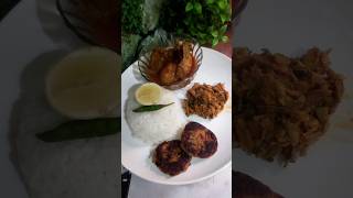 bangali simple lunch thalishorts youtubeshorts viralvideo [upl. by Hgieloj]