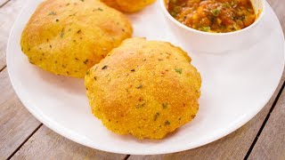 करारी आलू की पूरी की रेसिपी  aloo puri  potato alu flavor poori tiffin recipe  CookingShooking [upl. by Rendrag]