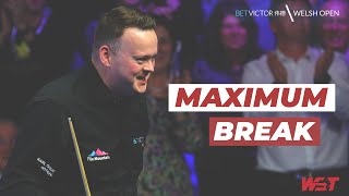 MAXIMUM BREAK  Shaun Murphy 147  2023 BetVictor Welsh Open 41 vs Wells L16 [upl. by Aihcats]