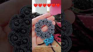 Vi piacciono i miei ciondoli al chiacchierino Io adoro quello azzurro🥰 Orecchini Needle tatting [upl. by Feola]