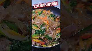 Simple Korean Noodles recipe easy for lunch JAPCHAE NOODLES video cooking viralvideo vlog [upl. by Sharity191]