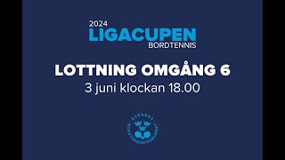 Ligacupen 2024  lottning omgång 6 [upl. by Akehsyt]