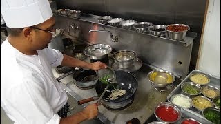 Wok Stir Fried Veg Hakka Noodles Recipe IndoChinese Street Food at Hakkaland Restaurant London [upl. by Efthim]