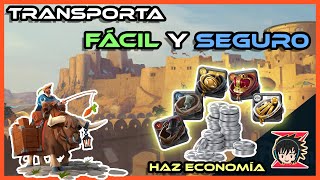 GUIA DE TRANSPORTE FACIL Y SEGURO💲CONSIGUE PLATA SIN ARRIESGAR EN ALBION ONLINE🔴 [upl. by Friedrich]