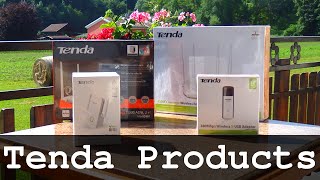 Tenda networking products outdoor unboxing  Modem Router WiFi Extender USB A301 D301 W322U FH456 [upl. by Vaughn710]