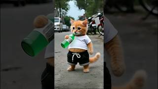 zombie virus attack cat video viral youtube shorts 🧟🧟😺 shorts viralvideo short kitten cartoon [upl. by Aynav]