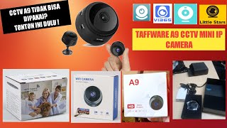 CCTV MINI A9 TAFFWARE WIFI TDK TERHUBUNGCARA PENJELASAN TUTORIAL KAMERA JXLCAM HdWifiCam ip camera [upl. by Eelsel]