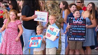 JB Charleston Welcomes 15th Expeditionary Airlift Squadron  AFFORGEN Al Udeid AB Qatar [upl. by Strawn11]