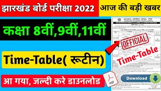 Jac Class 8th 9th 11th Exam TimeTable 2022  आ गया। Jac board 11th Time table 2022  Jac 9th exam [upl. by Ennire]