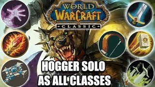 Classic WoW Soloing Hogger as Every Class  Wanted quotHoggerquot Quest Guide [upl. by Alah626]