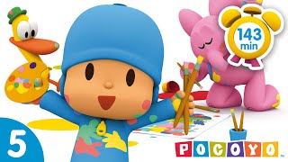 🏒POCOYO em PORTUGUÊS do BRASIL  Mil jogos divertidos  143 min   DESENHOS ANIMADOS para crianças [upl. by Oeramed]