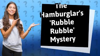 Why does the Hamburglar say rubble rubble [upl. by Bucella]