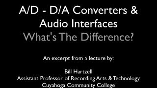 The Difference Between AD Converters and Audio Interfaces [upl. by Nialb]