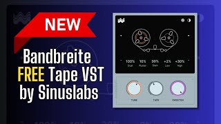 NEW FREE Plugin Bandbreite  Free Tape VST by Sinuslabs  Sound Demo [upl. by Yddet]