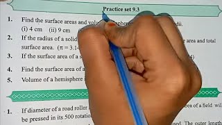 Surface Area and Volume Class 9 Practice Set 93 Geometry 9th Maths 2 Explanation in Hindi [upl. by Zela]