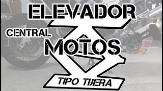 Elevador de moto Central tipo tijera [upl. by Ailaham]