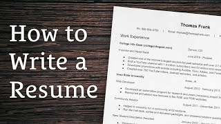 8 Tips for Writing a Winning Resume [upl. by Machutte]