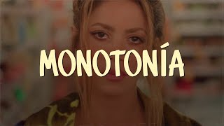 Shakira Ozuna  Monotonía Video LetraLyrics [upl. by Nichani]