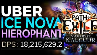 All Ubers down Best POE 325 build  Ice Nova Frostbolts Hierophant [upl. by Earas]