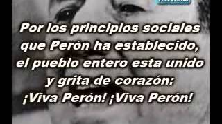 LA MARCHA PERONISTA letra [upl. by Ettenej]