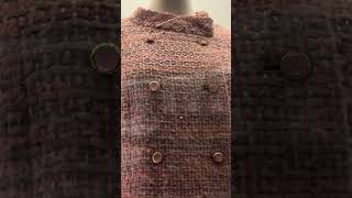 CHANEL TWEED SUIT WORN BY LAUREN BACALL displayed at the VampA MUSEUM LONDON chanel chanelyoutube [upl. by Eniamurt716]