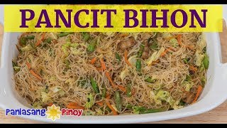 Pancit Bihon Guisado with Fried Pork Adobo [upl. by Monti]