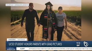 UCSD student honors parents with graduation pictures [upl. by Buschi]