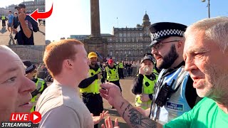 🔴 Glasgow Immigration Protest Kicks Off 😲💪🏽 [upl. by Thrasher]