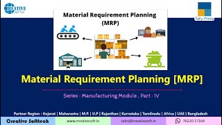 Material Requirement Planning MRP in Tally E4  Manufacturing Module Series  Creative Softtech [upl. by Yllop566]