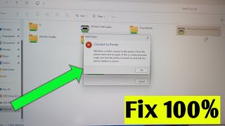 windows couldnt connect to the printer  how to fix printer sharing problem [upl. by Halian]