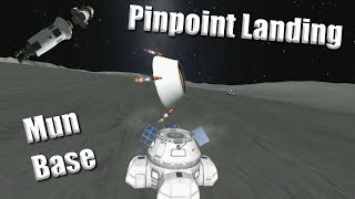 Mun Base Landing  Kerbal Space Program [upl. by Ikciv]