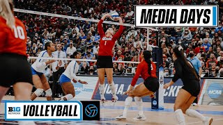 Big Ten Teams Preview the Upcoming Season  Day 1 of 2022 Big Ten Volleyball Media Days [upl. by Lancelle8]