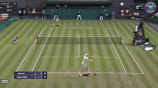 Alcaraz vs Berrettini  Wimbledon 2023  Fourth Round  Tennis Elbow 2013 PC Gameplay [upl. by Inek]