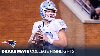 Drake Maye College Highlights UNC QB  New England Patriots 2024 NFL Draft Pick [upl. by Wulf]