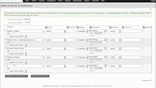 CiviCRM Demo Batch entry for contributions [upl. by Medarda]