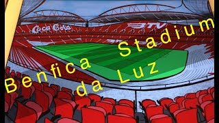 Desenho estádio da Luz Benfica reconquista iPad Pro time procreate JGCoolCartoon [upl. by Anailuy]