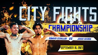 Edward Ceballos vs Jesus Ibarra  Super Featherweight Championship [upl. by Lymn647]