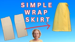 How to Draft a Pattern for a Simple Wrap Skirt [upl. by Eniwtna]