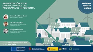 Convocatorias del programa de CE Implementa 5º y 6º [upl. by Nosned]