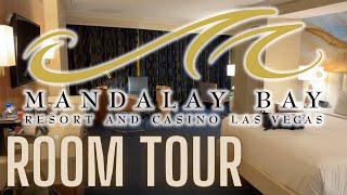 Executive King Suite  Mandalay Bay  Las Vegas  Room Tour  Tim and Matt [upl. by Ellevehs164]