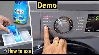 LG Front Load Washing Machine demo  how to use lg front load fully automatic washing machine [upl. by Poland868]