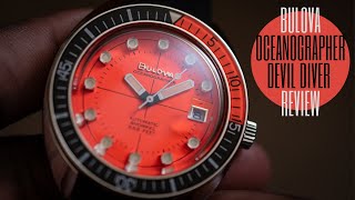 Bulova Oceanographer quotDevil Diverquot 96B350 Review [upl. by Silloh]