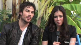 The Vampire Diaries Nina and Ian dish about the season finale [upl. by Anerroc]