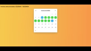 Cómo hacer un calendario tipo booking Reservas en HTML CSS y JavaScript [upl. by Sseb483]