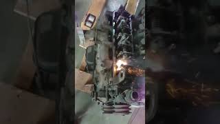 500W pulse cleaning machine engine paint removal [upl. by Jobie591]