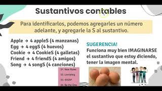 Sustantivos contables e incontables [upl. by Carmita]