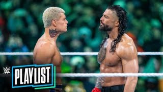 Every Cody Rhodes vs The Bloodline match WWE Playlist [upl. by Litta119]