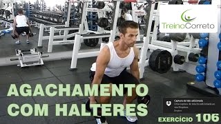 106 AGACHAMENTO COM HALTERES  Treino Correto [upl. by Ayitahs3]